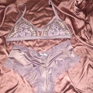 Lace bra-let :XS underwear:S set together!